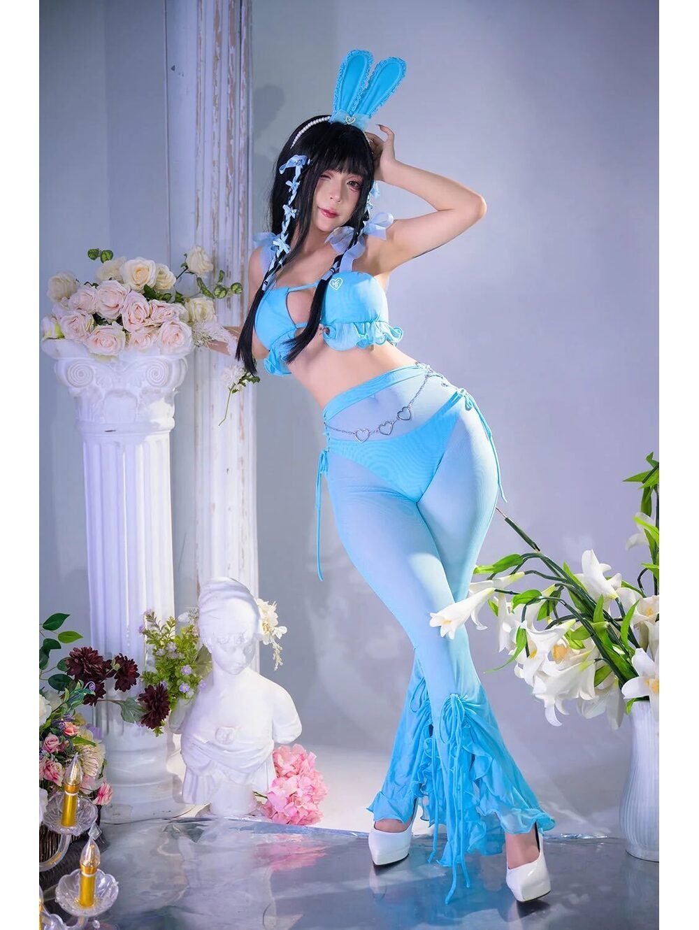 MOEFLAVOR moe flavor Angel Blush outfit lingerie set